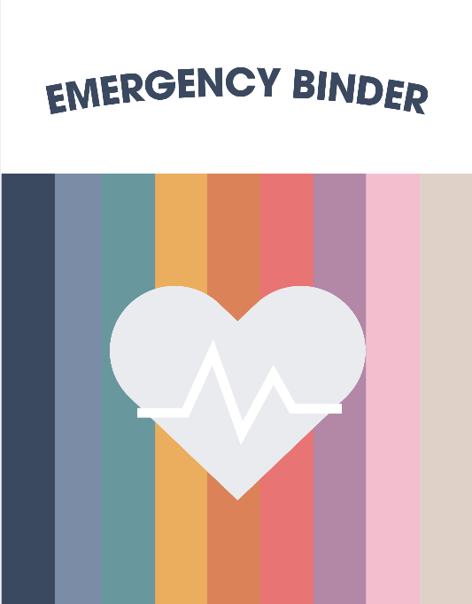Val Jones University Emergency binder